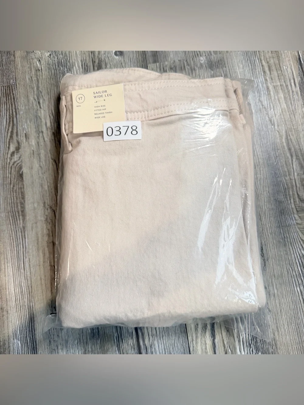 Universal Thread Men's Wide-Leg Chinos in Light Cream